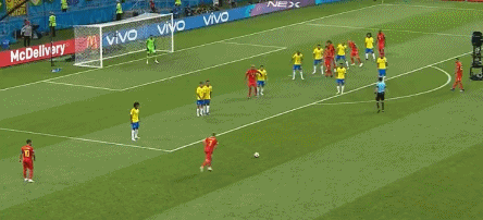 比利时2:1巴西集锦（巴西vs比利时内马尔最后一脚）(5)