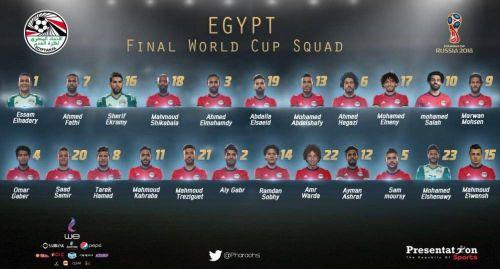 埃及足球队世界排名（埃及国家队2018世界杯23人大名单）