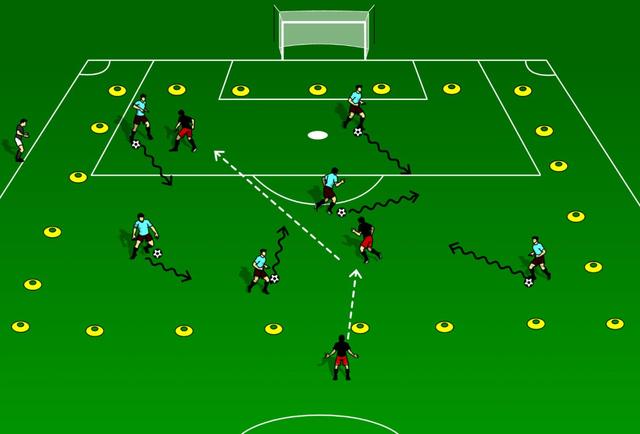 足球训练10个基本动作（足球带球训练指导要点）(11)