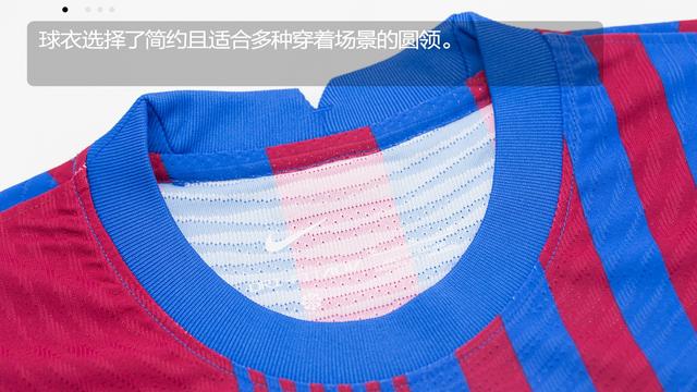 巴塞罗那队服图片（Nike巴塞罗那2021/22赛季主场球衣球员版）(11)