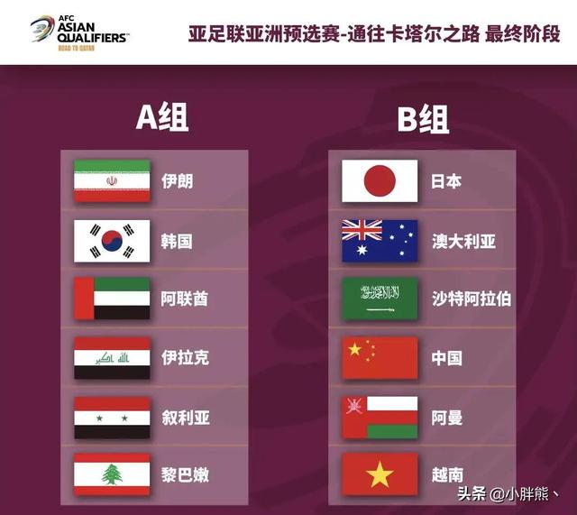 卡塔尔世界杯亚洲区（国足2022年卡塔尔世界杯亚洲区预选赛的出线形势）(1)