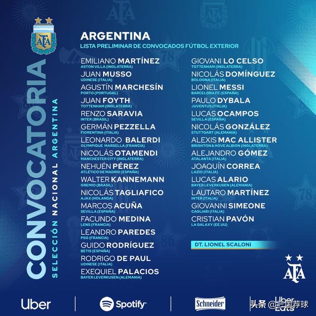 2022世界杯阿根廷队名单（阿根廷世界杯预选赛大名单出炉）(4)