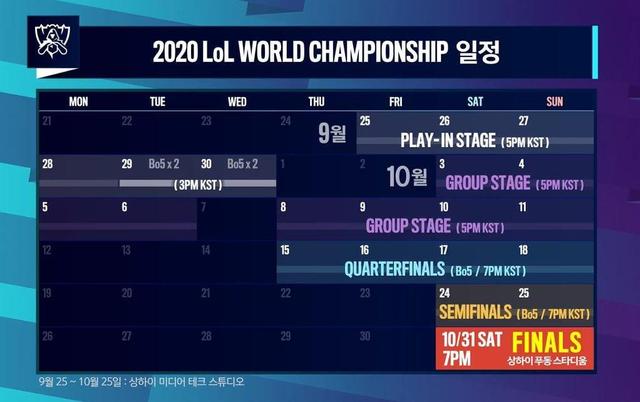 2020年世界杯赛程表（韩媒透露S11世界赛具体赛程表）(2)