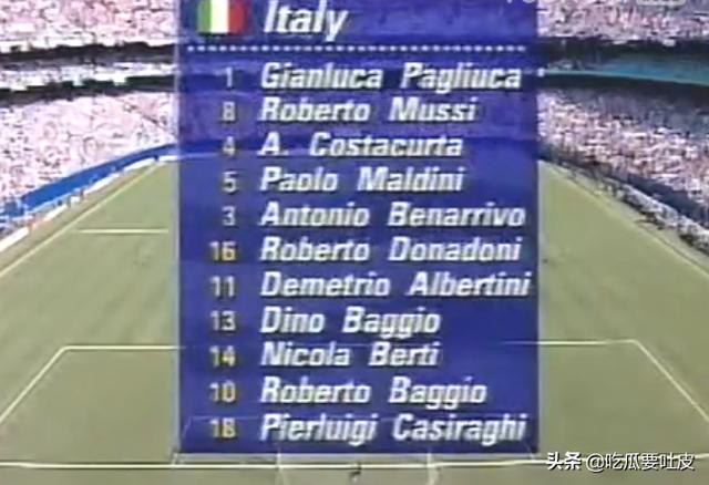 1994年世界杯意大利阵容（巴乔94世界杯全纪录）(5)