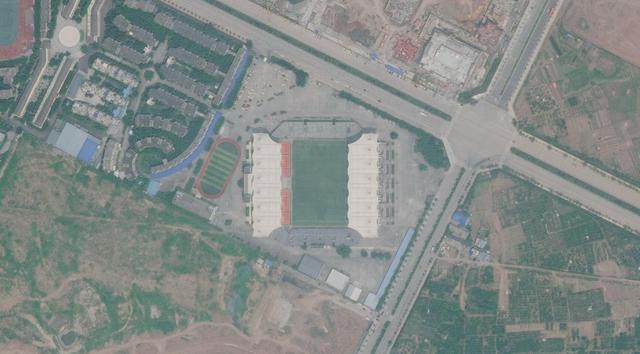 中国有几个足球场符合世界杯（卫星航拍中国目前5大专业足球场）(7)