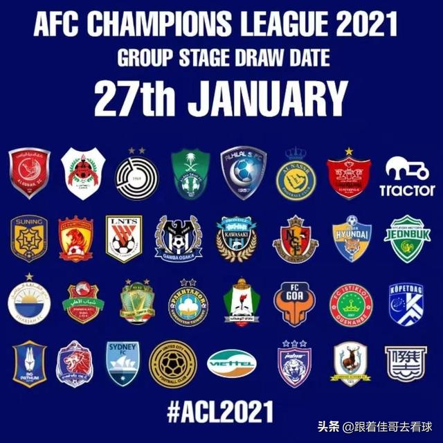 亚冠淘汰赛抽签（2021亚冠小组赛抽签1月27日举行）
