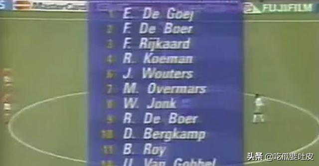 荷兰世界杯阵容（1994年世界杯F组西亚雄鹰首亮相）(3)
