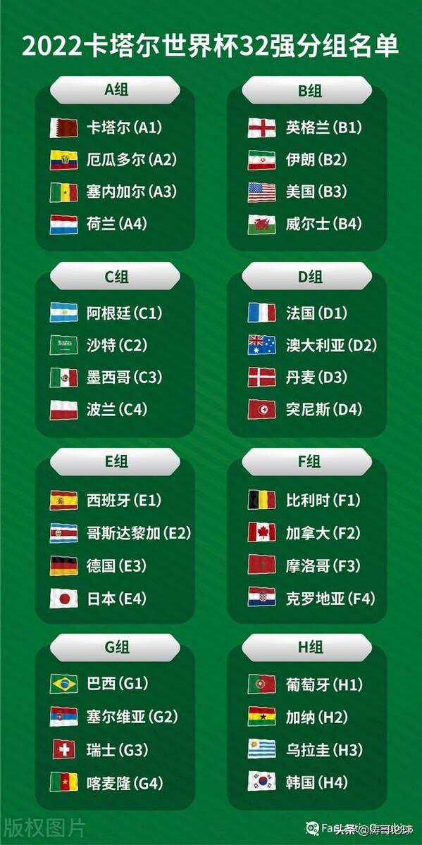 卡塔尔世界杯亚洲出线名单（卡塔尔世界杯32强名单最新排名）