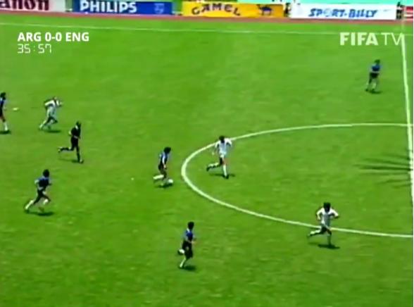 马拉多纳进球集锦（1986世界杯阿根廷对英格兰）(9)