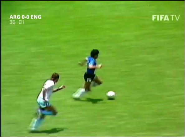 马拉多纳进球集锦（1986世界杯阿根廷对英格兰）(13)