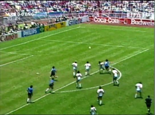 马拉多纳进球集锦（1986世界杯阿根廷对英格兰）(27)
