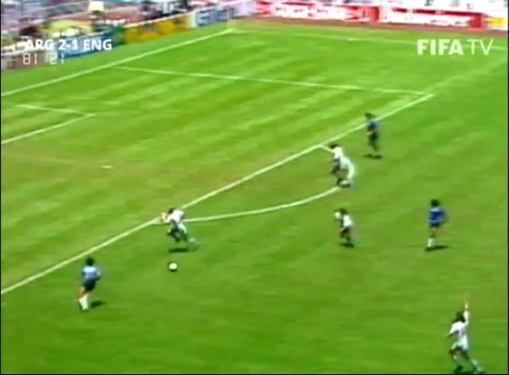马拉多纳进球集锦（1986世界杯阿根廷对英格兰）(55)