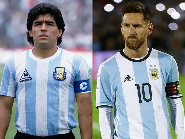 阿根廷足球队著名球星（马拉多纳和梅西在阿根廷谁地位高）